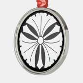 Ornement En Métal Trois feuilles de ginkgo avec des épées (Gauche)