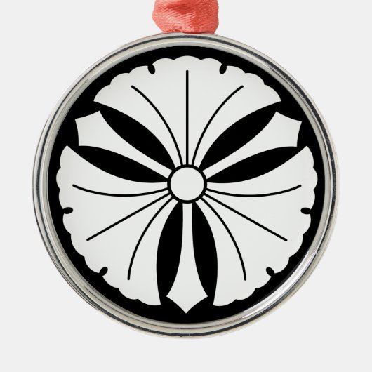 Ornement En Métal Trois feuilles de ginkgo avec des épées (Devant)