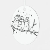 Ornement En Métal Trois oiseaux (Avant gauche)