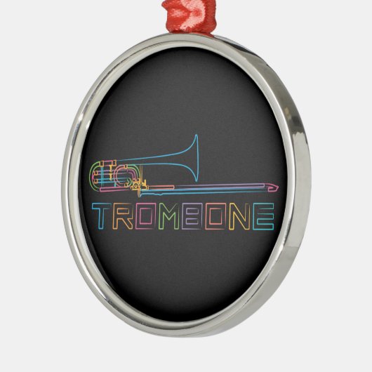 Ornement En Métal Trombone d'arc-en-ciel (Gauche)