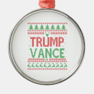 Ornement En Métal Trump Vance Républicain Élection Américaine Cadeau