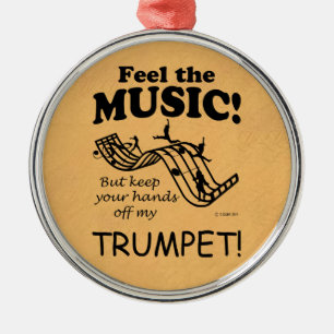 Ornement En Métal Trumpet Ressent La Musique