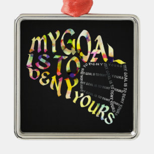 Ornement En Métal Typographie de masque de gardien de but de