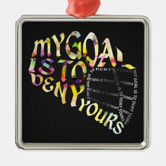 Ornement En Métal Typographie de masque de gardien de but de (Devant)