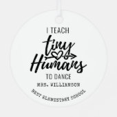 Ornement En Métal Typographie de script de l'enseignant de danse per (Verso)