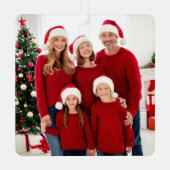 Ornement En Métal Typographie Texte Premier Noël Nouveau Accueil Pho (Verso)