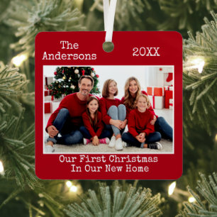 Ornement En Métal Typographie Texte Premier Noël Nouveau Accueil Pho