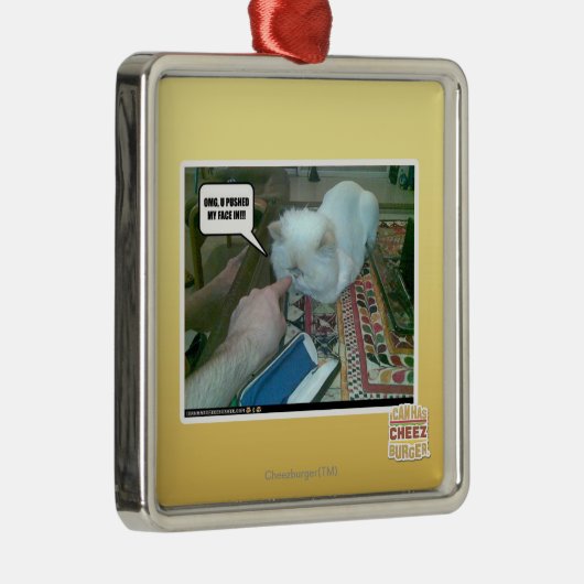 Ornement En Métal U a poussé mon visage dedans ! (Droite)