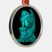 Ornement En Métal Un ange endormi sur la pierre (Droite)