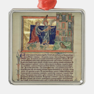 Ornement En Métal Un ange montrant nouveau Jérusalem