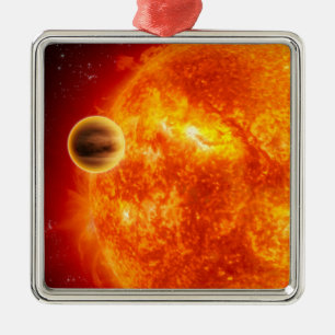 Ornement En Métal Un exoplanet gaz-géant