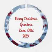 Ornement En Métal Un Joli Cardinal | Noël personnalisé (Verso)