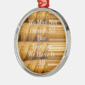 Ornement En Métal Un message inspirant avec la conception africaine (Gauche)