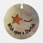 Ornement En Métal Un Starfish sur la plage (Recto)
