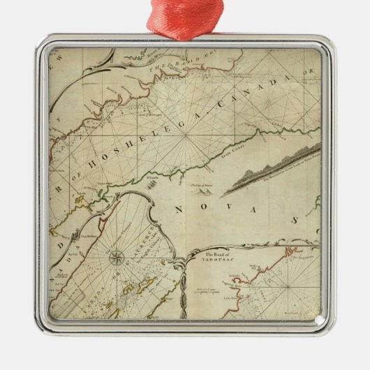 Ornement En Métal Un tableau exact du fleuve Saint-Laurent (Devant)