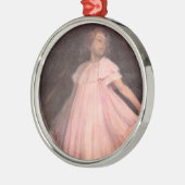 Ornement En Métal Une danseuse en robe rose (Gauche)