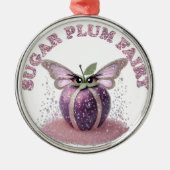 Ornement En Métal Une fée de prune de sucre (Devant)