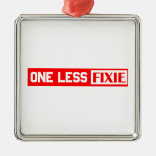 Ornement En Métal Une Fixie de moins