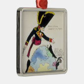 Ornement En Métal Une interruption à un pas au-dessus du globe, 1803 (Droite)