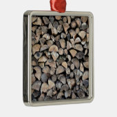 Ornement En Métal Une pile de bois de chauffage (Droite)