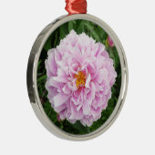 Ornement En Métal Une pivoine avec Raindrops (Droite)