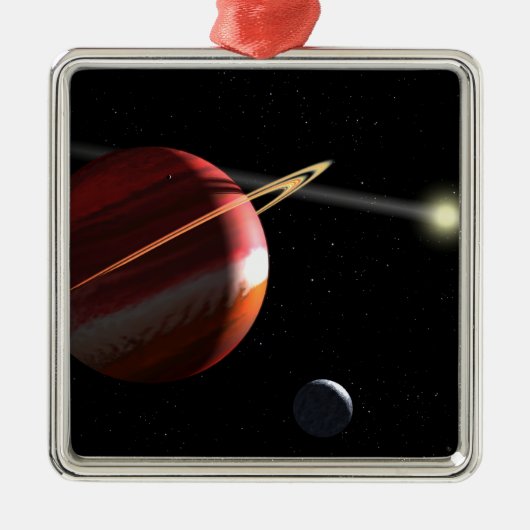 Ornement En Métal Une planète de masse de Jupiter orbitant autour de (Devant)