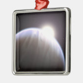 Ornement En Métal Une planète extrasolaire avec son étoile parente (Gauche)