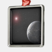 Ornement En Métal Une planète glacée/rocheuse en orbite autour d'une (Gauche)