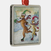 Ornement En Métal Une tradition de vacances - patinant (Droite)
