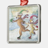 Ornement En Métal Une tradition de vacances - patinant (Gauche)