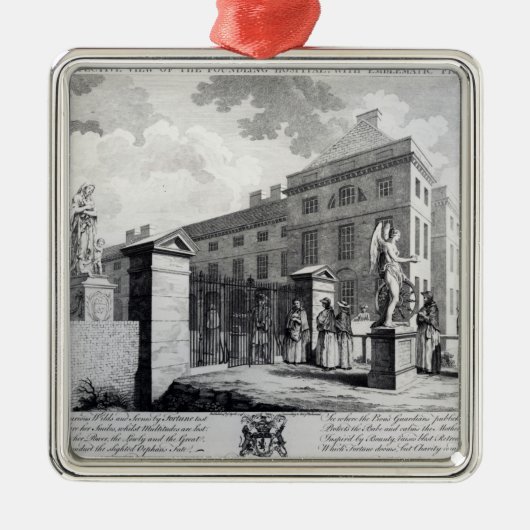 Ornement En Métal Une vue de perspective de l'hôpital d'enfant (Devant)