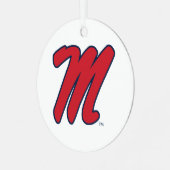 Ornement En Métal Université du Mississippi | Script M (Avant gauche)
