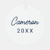 Ornement En Métal Université du Mississippi | Script Rebels (Verso)