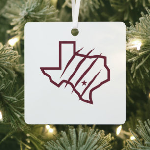 Ornement En Métal Université Texas A&M de San Antonio Logo d'état