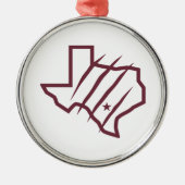 Ornement En Métal Université Texas A&M de San Antonio | Logo d'état (Devant)