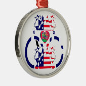 Ornement En Métal USA Hope Beau drapeau national Extraordinaire Desi (Droite)