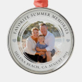 Ornement En Métal Vacances d'été Souvenirs Famille garde photo (Devant)