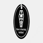 Ornement En Métal Vacances Hantées Noël Éffrayant (Avant gauche)