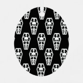 Ornement En Métal Vacances Hantées Noël Éffrayant (Verso)