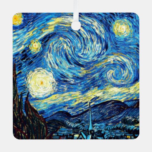 Ornement En Métal Van Gogh - Starry Night (Recto)