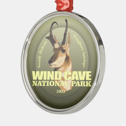 Ornement En Métal Vent Cave NP (Pronghorn) TNO (Gauche)