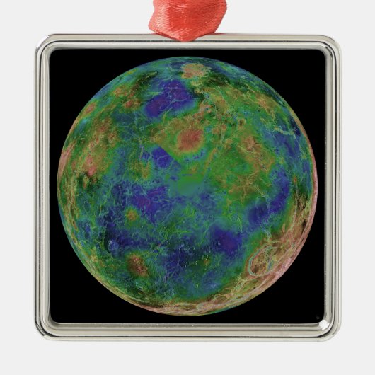 Ornement En Métal Vénus centré sur le Pôle Sud (Devant)