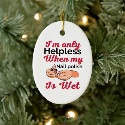 Ornement en métal verni à ongles (Arbre)