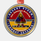 Ornement En Métal Vétéran de la 3e division blindée (Devant)