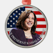 Ornement En Métal Vice-Président Kamala Harris Keepsaksouvenir (Devant)