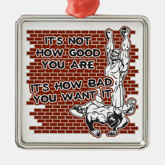 Ornement En Métal Victoire de lutte (Devant)