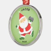 Ornement En Métal Vidéo cadeau de vacances Gamer (Gauche)