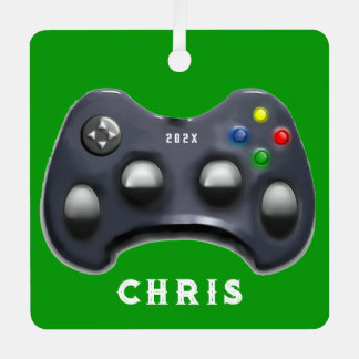 Ornement En Métal Vidéo personnalisée Gamer Ornament métallique