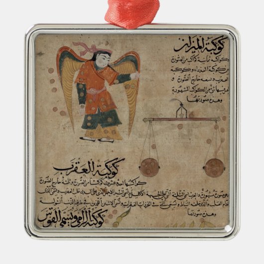 Ornement En Métal Vierge, Balance et Scorpion (Devant)