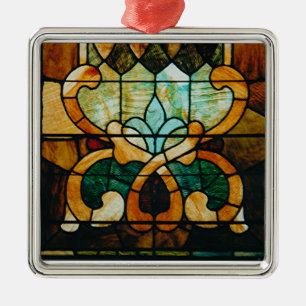 Ornement En Métal Vigne en verre souillé